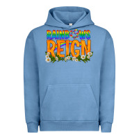 Pigment Pebble Blue LGBTQ+ Rainbows Reign Urban Hoodie - BundleAndBundleShop