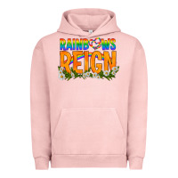Pigment Salmon LGBTQ+ Rainbows Reign Urban Hoodie - BundleAndBundleShop