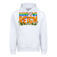 White LGBTQ+ Rainbows Reign Urban Hoodie - BundleAndBundleShop