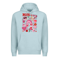 Blue Mist cute valentines day Premium Hoodie - MaliasSmallBusiness