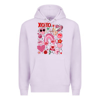Lilac cute valentines day Premium Hoodie - MaliasSmallBusiness