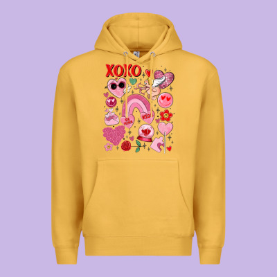 Cute Valentines Day Premium Hoodie Designed By Maliassmallbusiness