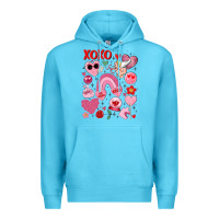 Ocean Blue cute valentines day Premium Hoodie - MaliasSmallBusiness