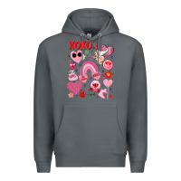 Rock cute valentines day Premium Hoodie - MaliasSmallBusiness