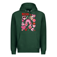 Sports Green cute valentines day Premium Hoodie - MaliasSmallBusiness