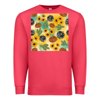 Cardinal leopard pumpkin cactus sunflower seamless Premium Sweatshirt - AdoDesignShop
