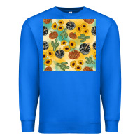 True Royal leopard pumpkin cactus sunflower seamless Premium Sweatshirt - AdoDesignShop