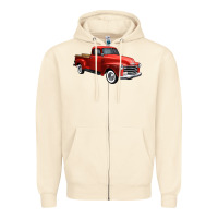 Sandshell western red truck right 34 view 1 Zipper Hoodie - FaDigitalArtStudio
