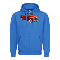 True Royal western red truck right 34 view 1 Zipper Hoodie - FaDigitalArtStudio