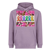 Lavender western colorfull cancer ribbon Heavyweight Hoodie - AdoDesignShop