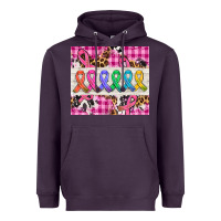 Plum western colorfull cancer ribbon Heavyweight Hoodie - AdoDesignShop