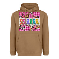 Toasted Coconut western colorfull cancer ribbon Heavyweight Hoodie - AdoDesignShop
