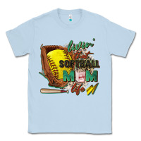Dusty Blue livin' that softball mom life Classic Tee - Zillion Design Studio