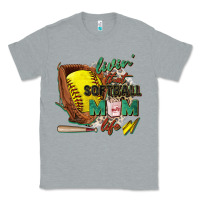 Heather Grey livin' that softball mom life Classic Tee - Zillion Design Studio
