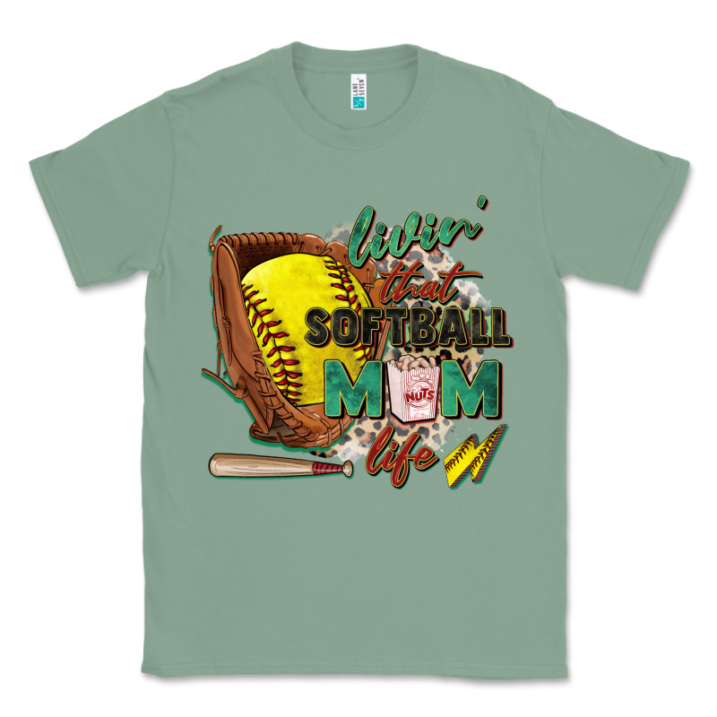 Livin' That Softball Mom Life Classic Tee by Zillion Design Studio | Teevron