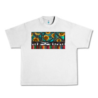 Lunar Rock Rusty Sunflowers with Cowhide and Turquoise Urban Heavy Tee - RanaPortraitStore