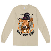 Mushroom Halloween Cow Moo I Mean Boo Long Sleeve Tee - texasbilliewilder