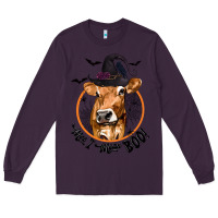 Halloween Cow Moo I Mean Boo Long Sleeve Tee | Teevron
