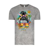 Cloud Rock summer vibes messy bun Vintage Tee - BarkalooDesign
