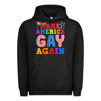 Pigment Black Make America Gay Again Urban Hoodie - BundleAndBundleShop