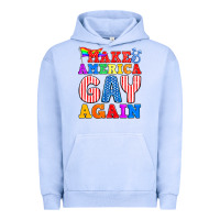 Pigment Grape Ice Make America Gay Again Urban Hoodie - BundleAndBundleShop
