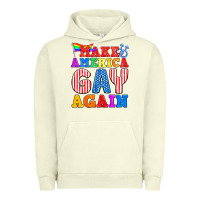 Pigment Pistachio Make America Gay Again Urban Hoodie - BundleAndBundleShop