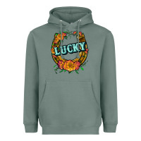 Sage horseshoe lucky Heavyweight Hoodie - JahusDesignShop