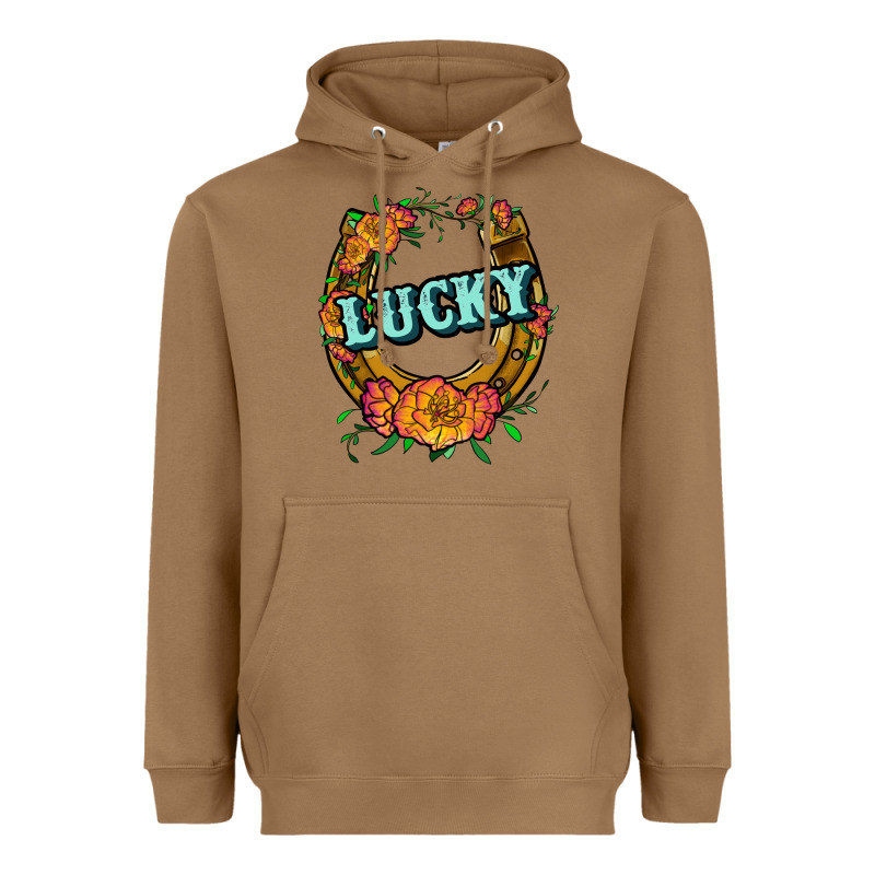 Horseshoe Lucky Heavyweight Hoodie by JahusDesignShop | Teevron