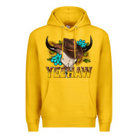 Lemon yeehaw bull skull Premium Hoodie - NancyCooperArtShop