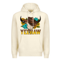 Sandshell yeehaw bull skull Premium Hoodie - NancyCooperArtShop