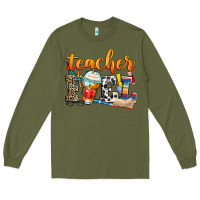 Army Green teacher fuel Long Sleeve Tee - Zillion Design Studio