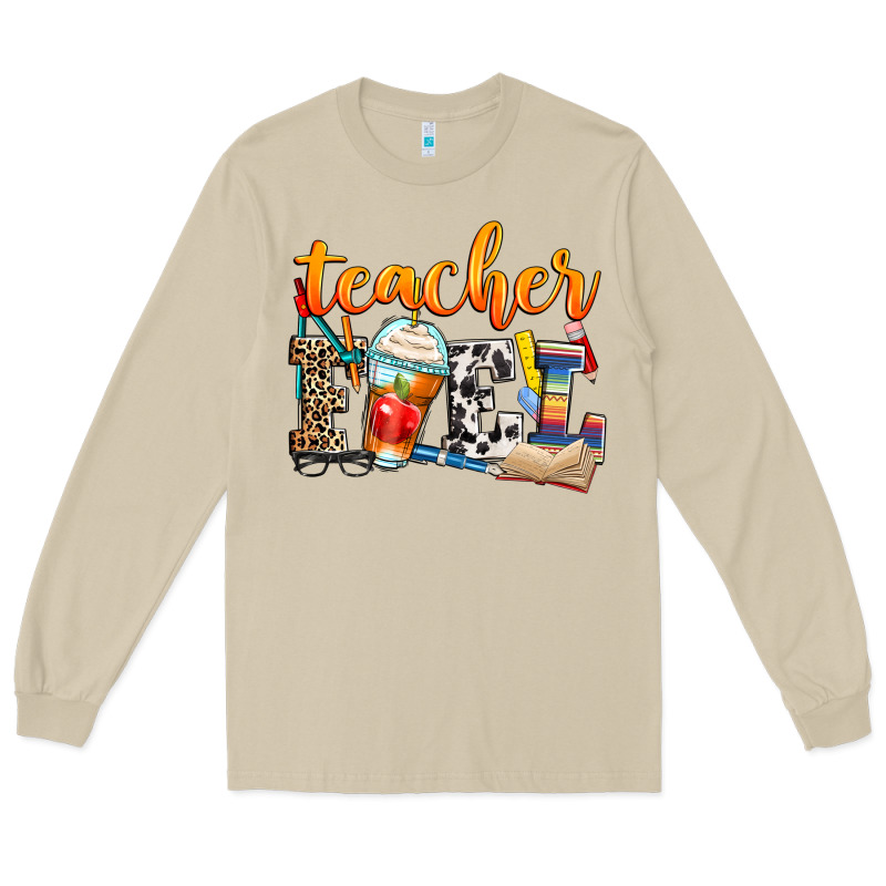Teacher Fuel Long Sleeve Tee by Zillion Design Studio | Teevron
