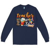 Navy teacher fuel Long Sleeve Tee - Zillion Design Studio