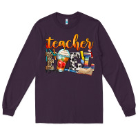 Plum teacher fuel Long Sleeve Tee - Zillion Design Studio