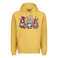 Antique Gold nurse gnomes Premium Hoodie - AdoDesignShop