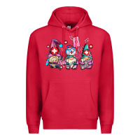 Cardinal nurse gnomes Premium Hoodie - AdoDesignShop
