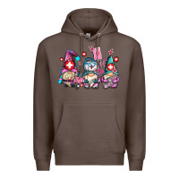 Coffee nurse gnomes Premium Hoodie - AdoDesignShop