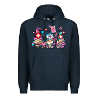 Navy nurse gnomes Premium Hoodie - AdoDesignShop