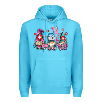 Ocean Blue nurse gnomes Premium Hoodie - AdoDesignShop