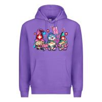 Purple nurse gnomes Premium Hoodie - AdoDesignShop