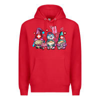 Red nurse gnomes Premium Hoodie - AdoDesignShop