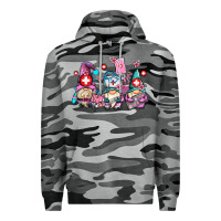 Slate Camo nurse gnomes Premium Hoodie - AdoDesignShop