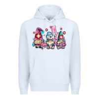 White nurse gnomes Premium Hoodie - AdoDesignShop