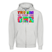 Dove Grey two moms are better than one Zipper Hoodie - HRA Design Shop