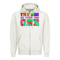 Oatmeal Heather two moms are better than one Zipper Hoodie - HRA Design Shop