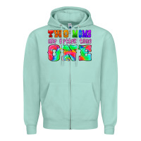Seafoam two moms are better than one Zipper Hoodie - HRA Design Shop
