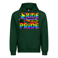 Forest Green Western LGBTQ+ Ride With Pride Urban Hoodie - BundleAndBundleShop