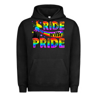 Pigment Black Western LGBTQ+ Ride With Pride Urban Hoodie - BundleAndBundleShop
