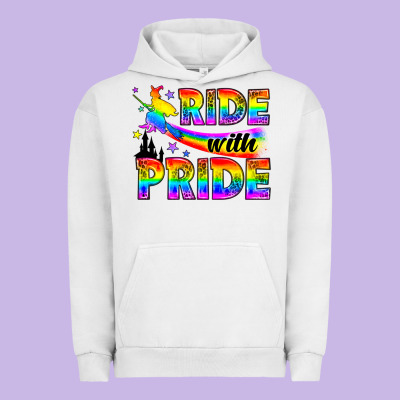 Western Lgbtq+ Ride With Pride Urban Hoodie Designed By Bundleandbundleshop