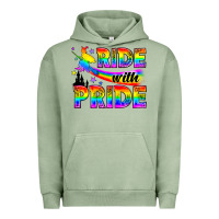 Pigment Oil Green Western LGBTQ+ Ride With Pride Urban Hoodie - BundleAndBundleShop